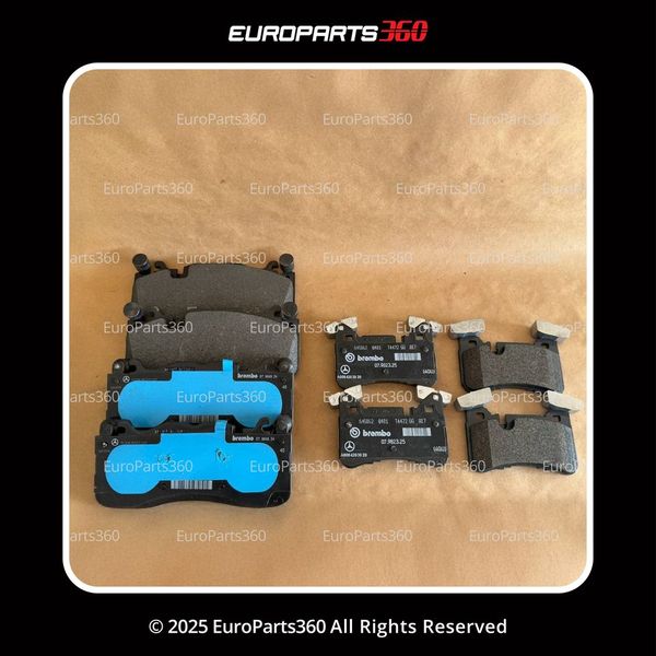 Mercedes Benz C63 Amg Front and Rear Brake Pads With Sensors A0074205920 - Europarts360