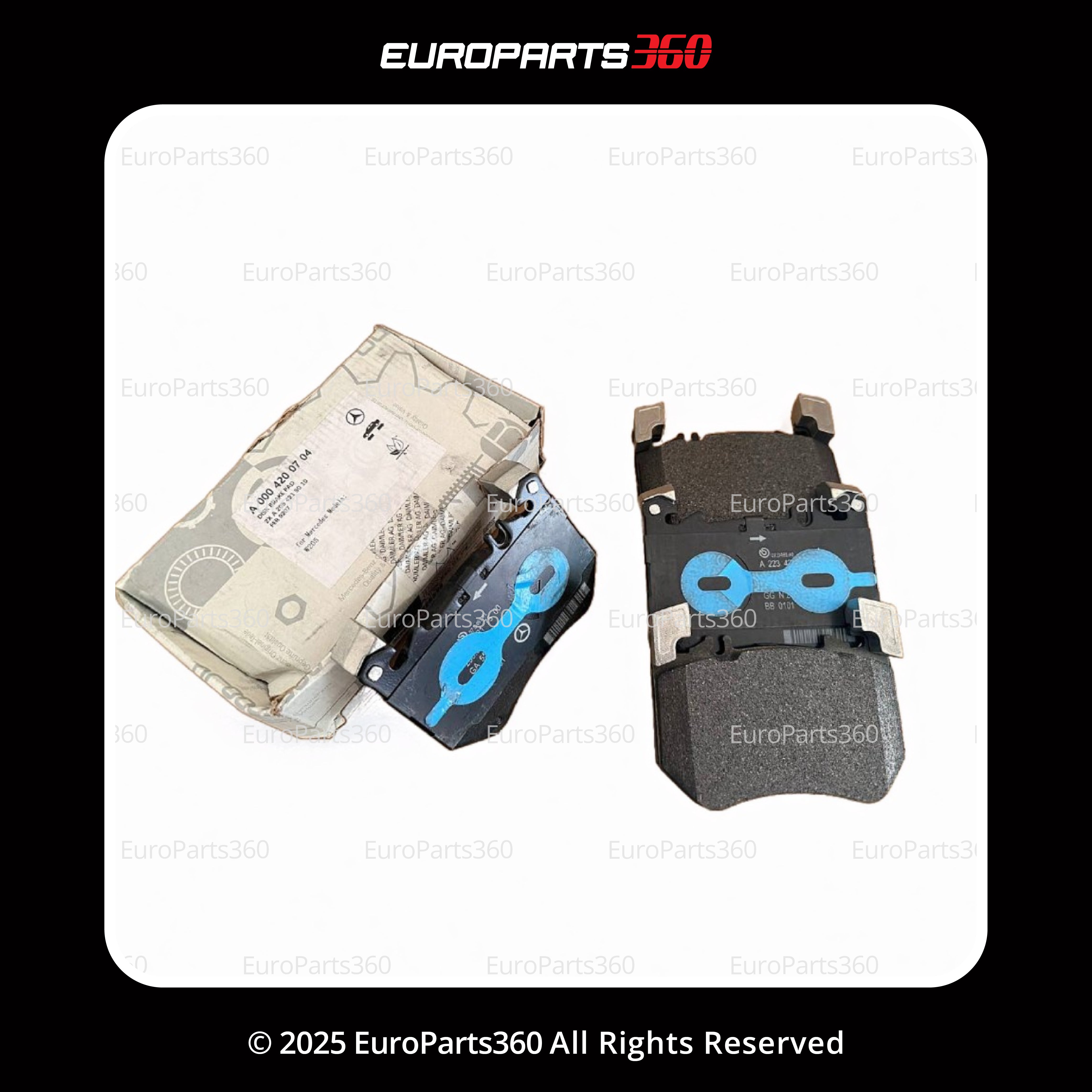 Mercedes Benz E Class 2023 Front Brake Pads With Sensor A0004200704 - Europarts360