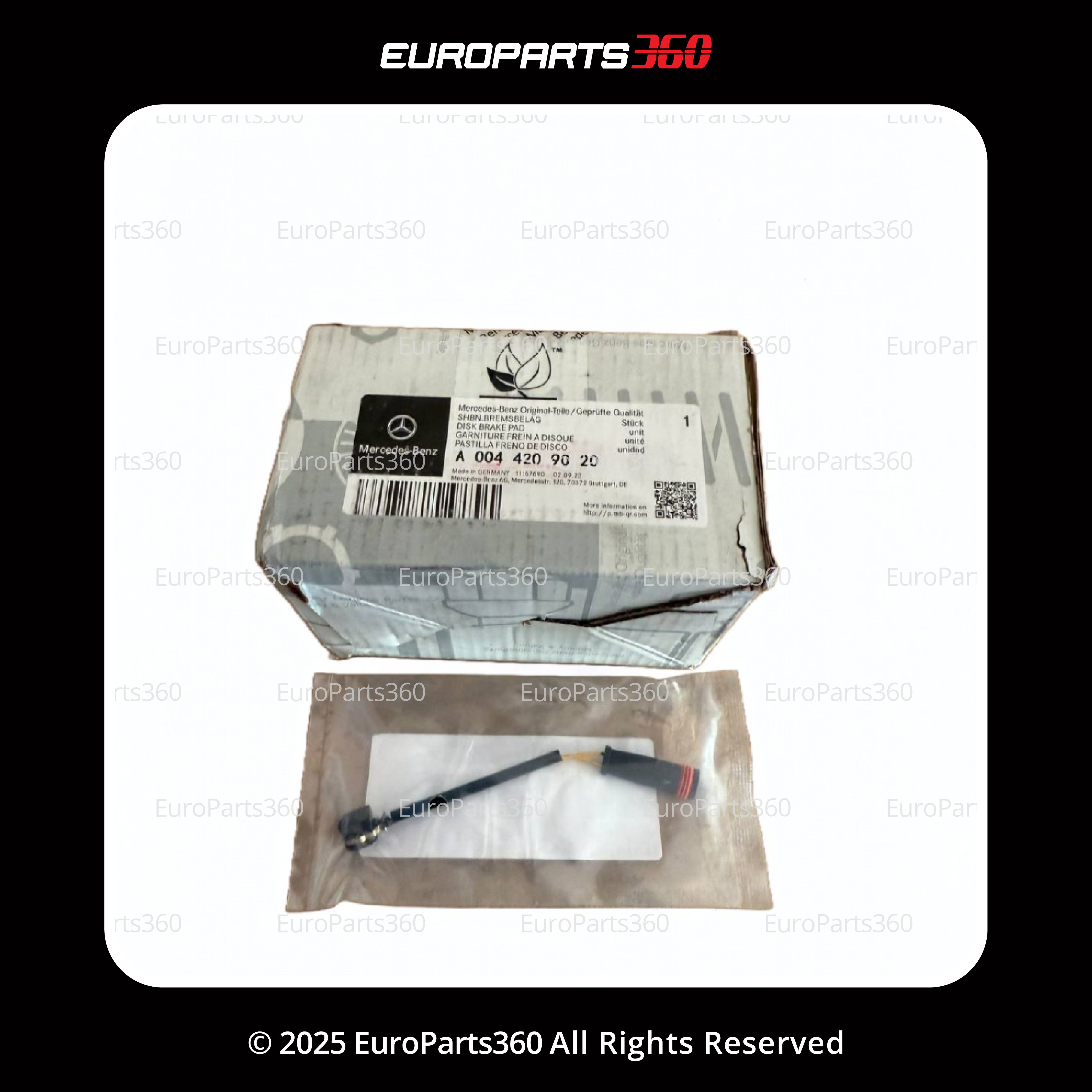 Mercedes Benz E350 E500 E550 Front Brake Pads Set With Sensors A0044209020 - Europarts360