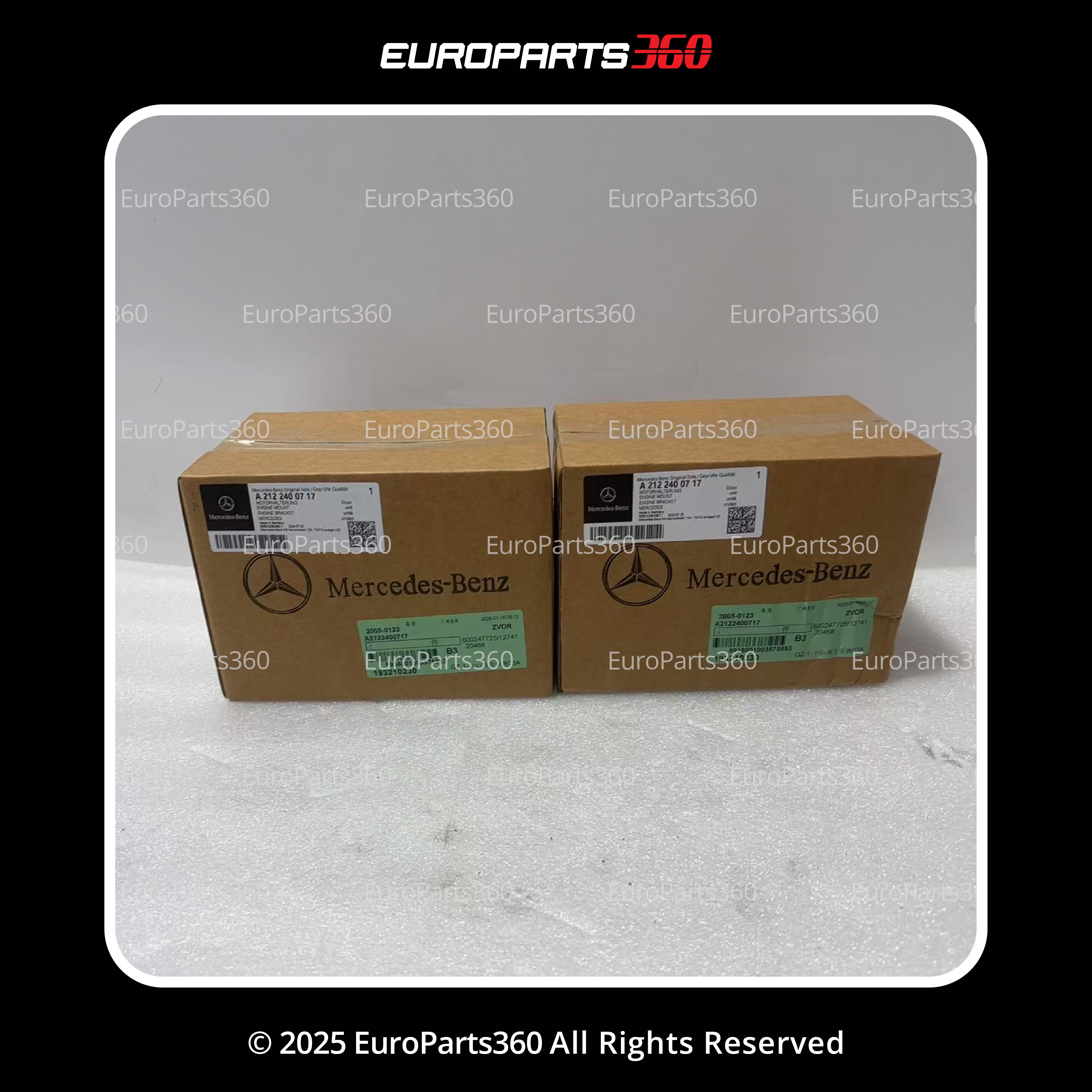 Mercedes Benz E350 Engine Mounts Left and Right Set A2122400717 - Europarts360