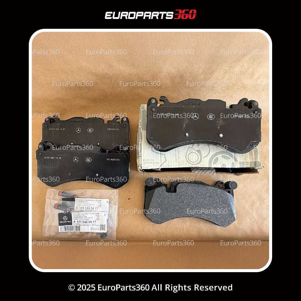 MERCEDES BENZ G63 G65 AMG FRONT BRAKE PADS WITH SENSORS A0084204120 - Europarts360