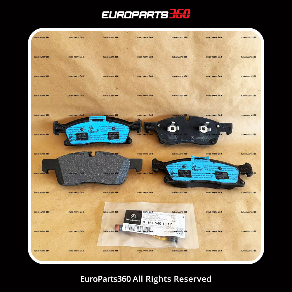 Mercedes Benz GL350 GL450 GLE300d GLE350 GLE400 GLS450 Front and Rear Brake Pads A0074208120 / A1645401017 - Europarts360