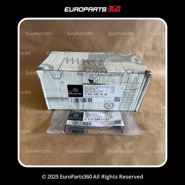 Mercedes Benz GLK250 GLK350 Front Brake Pads Set With Sensor A0074207420 - Europarts360