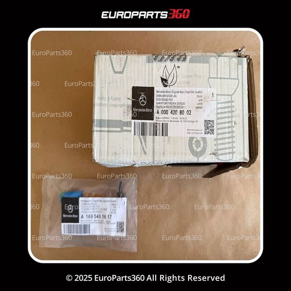 Mercedes Benz Gle Front Brake Pads With Sensors A0004208002 - Europarts360