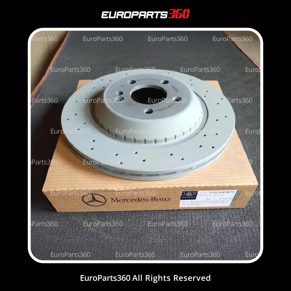 Mercedes Benz S550 S550e Rear Brake Rotors (Set of 2) A2224200672 - Europarts360
