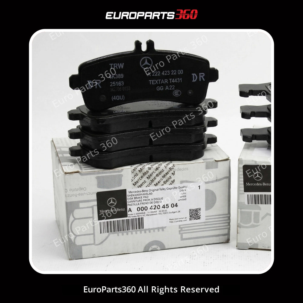 Mercedes-Benz S63 C63 AMG, AMG GT Front & Rear Brake Pad Set with sensor A0004202904 A0004204504 (2013-2025) Europarts360