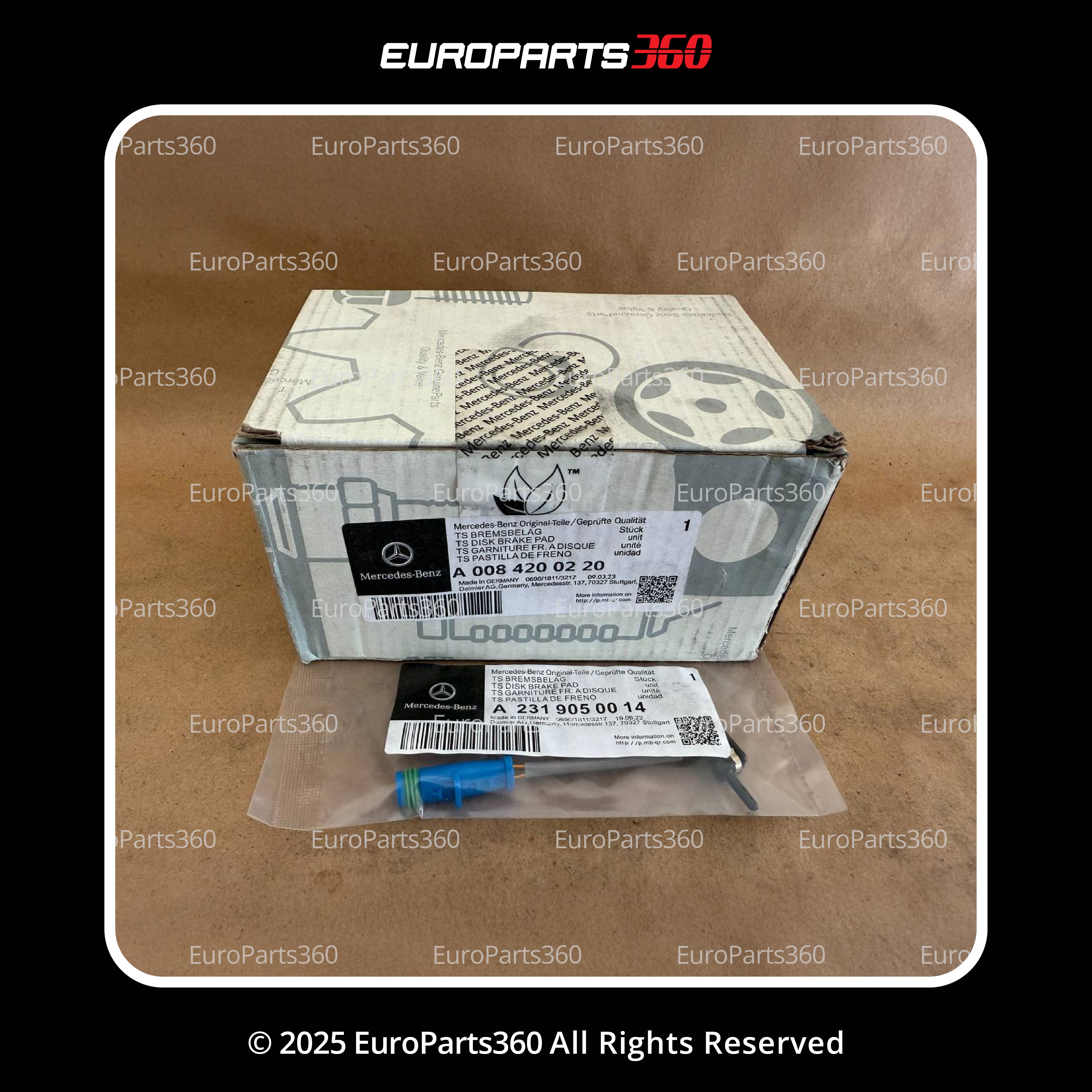 Mercedes Benz W222 S Class Amg Front Brake Pads With Sensor A0084200220 - Europarts360