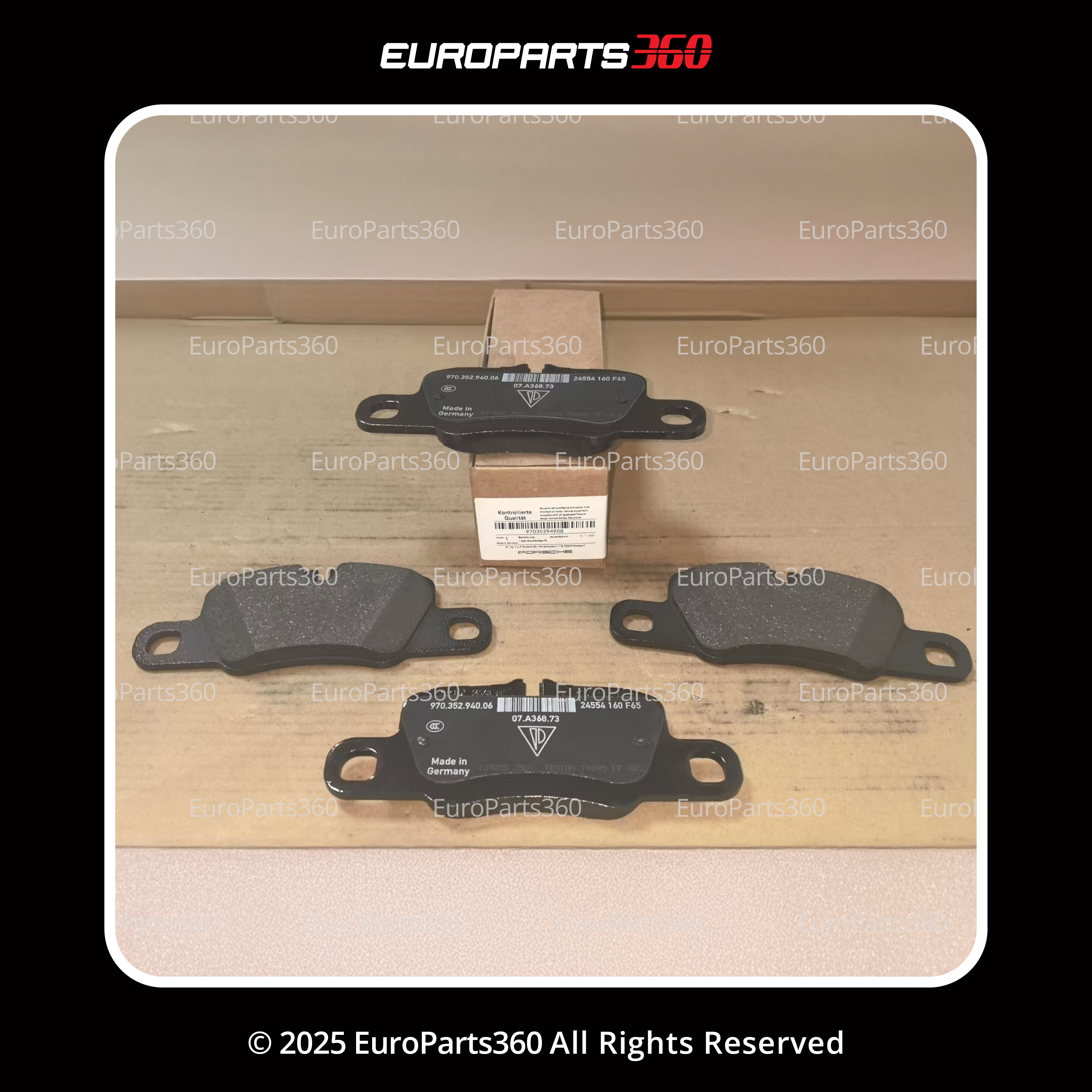 Porsche 911 Taycan Front Brake Pads With Sensors 99135294900 - Europarts360