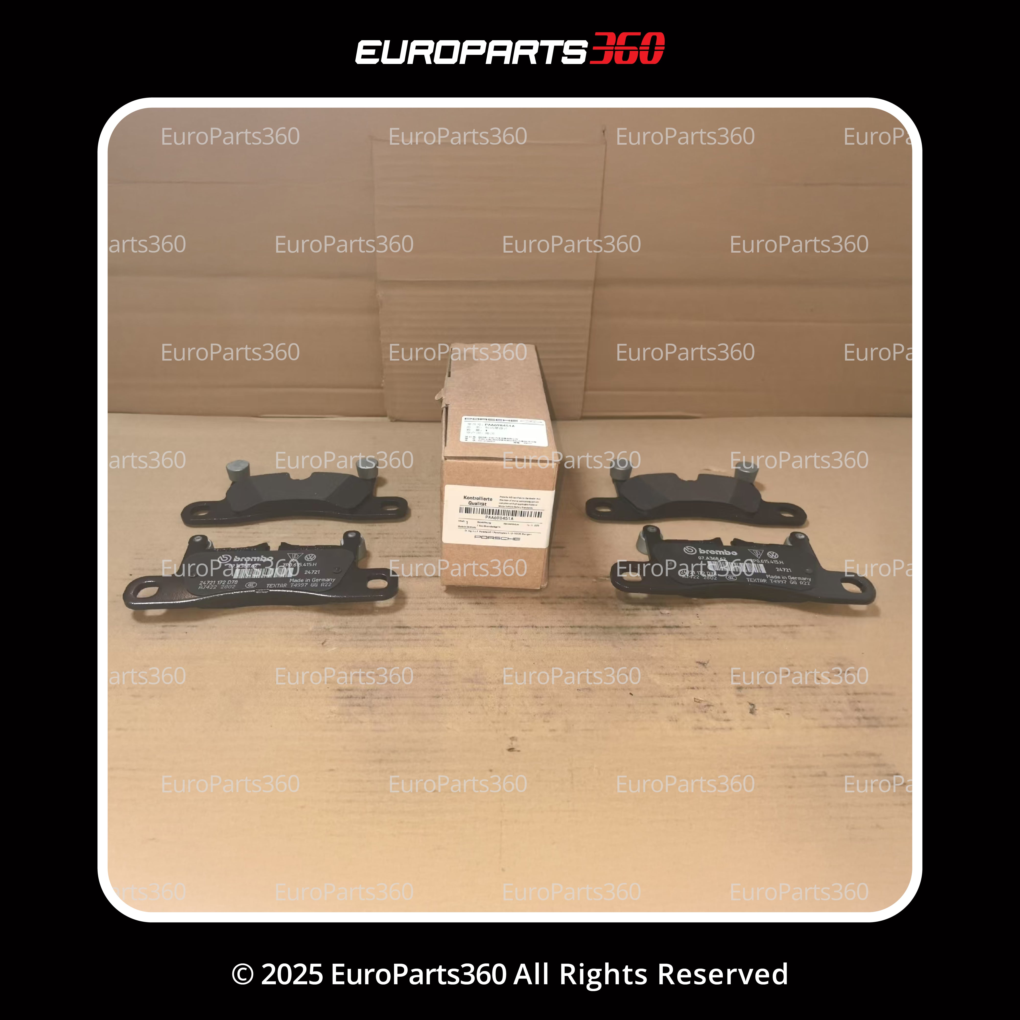 Porsche Cayenne Rear Brake Pads 95835293980 - Europarts360