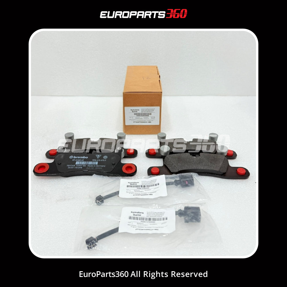 Porsche Genuine Rear Brake Pad Set - 95835293900 + 95861236550