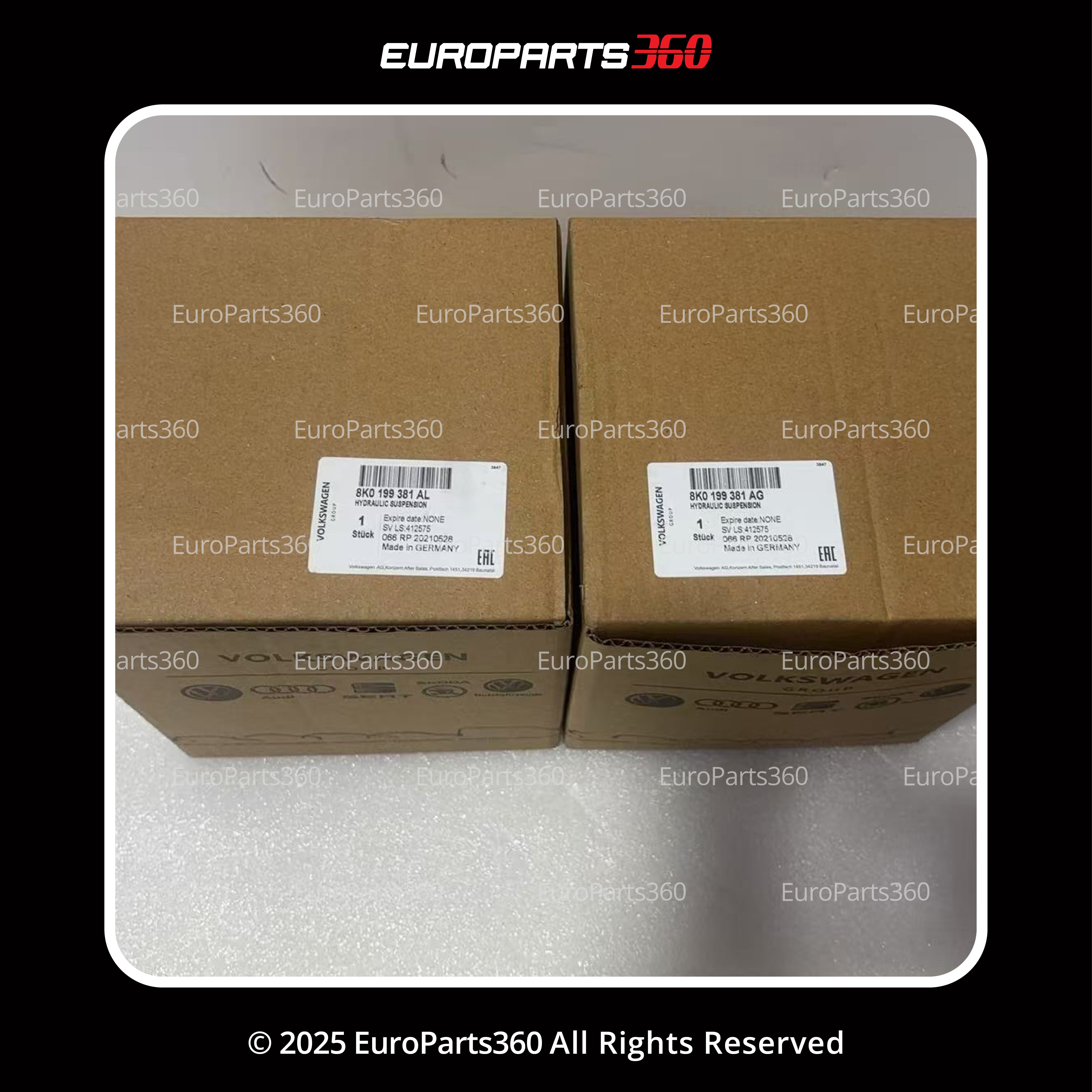 Porsche Macan Left and Right Right Engine Mount Set PAC199381B, 8R0199381AK - Europarts360