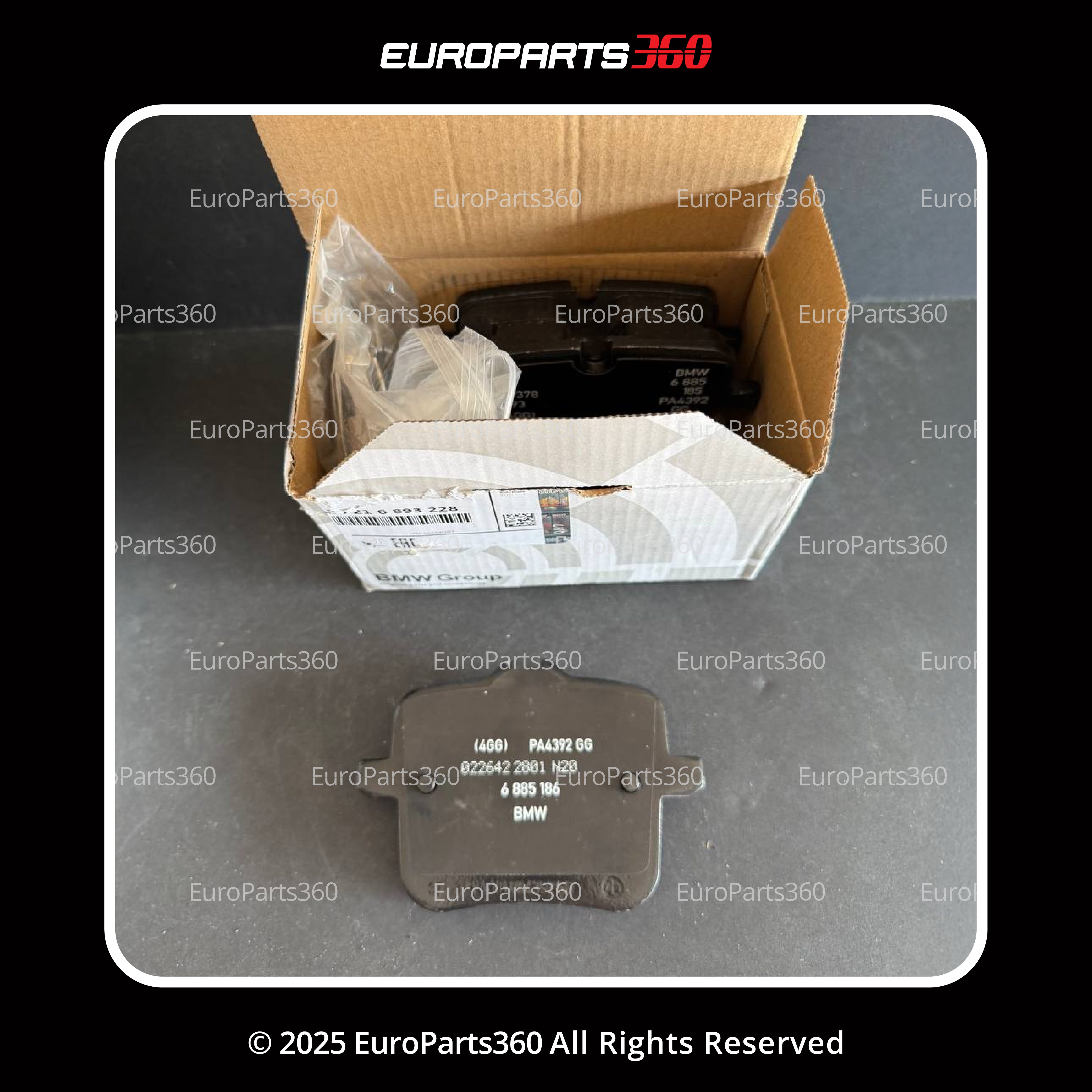 ROLLS ROYCE CULLINAN REAR BRAKE PADS WITH SENSORS 34216893228 - Europarts360
