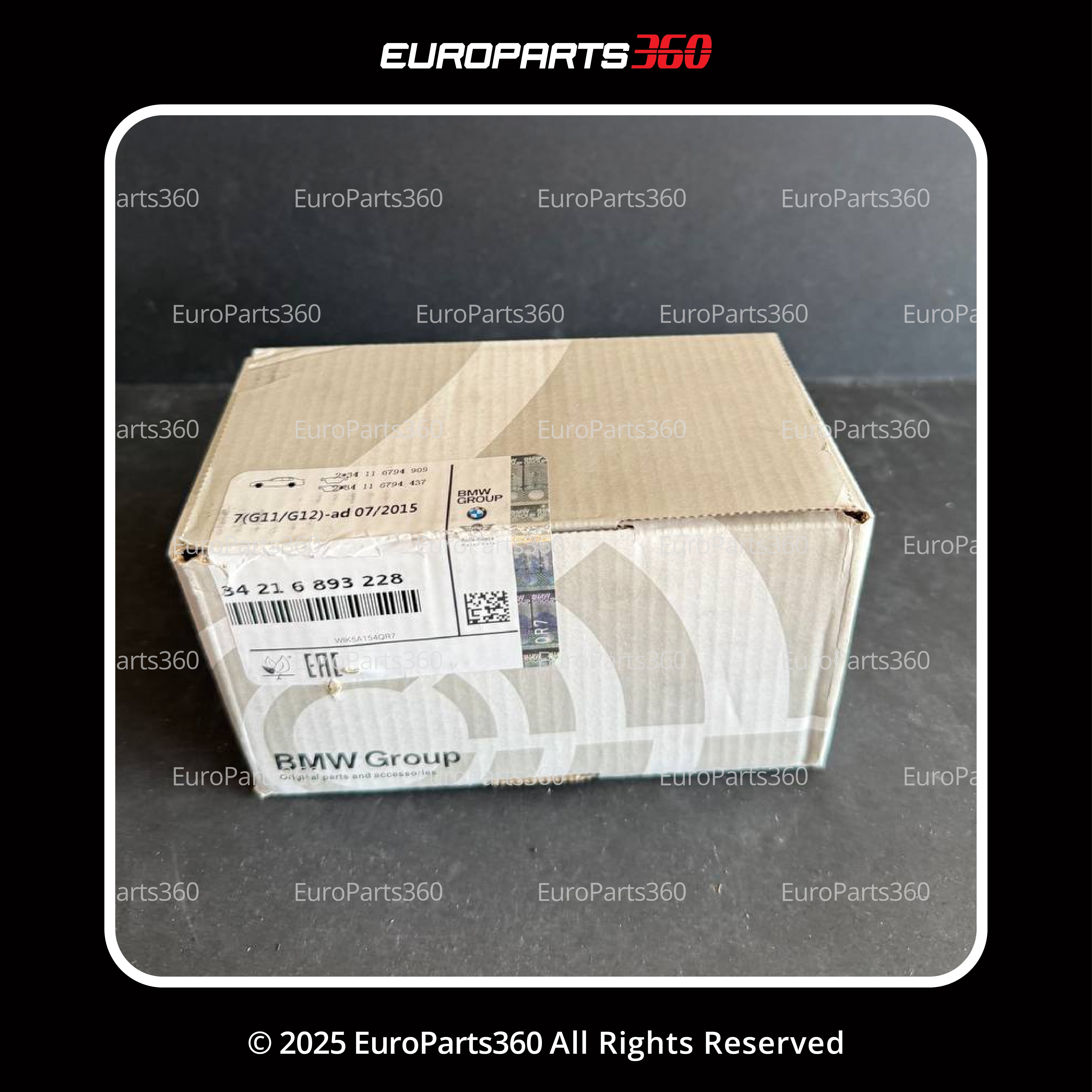 ROLLS ROYCE CULLINAN REAR BRAKE PADS WITH SENSORS 34216893228 - Europarts360