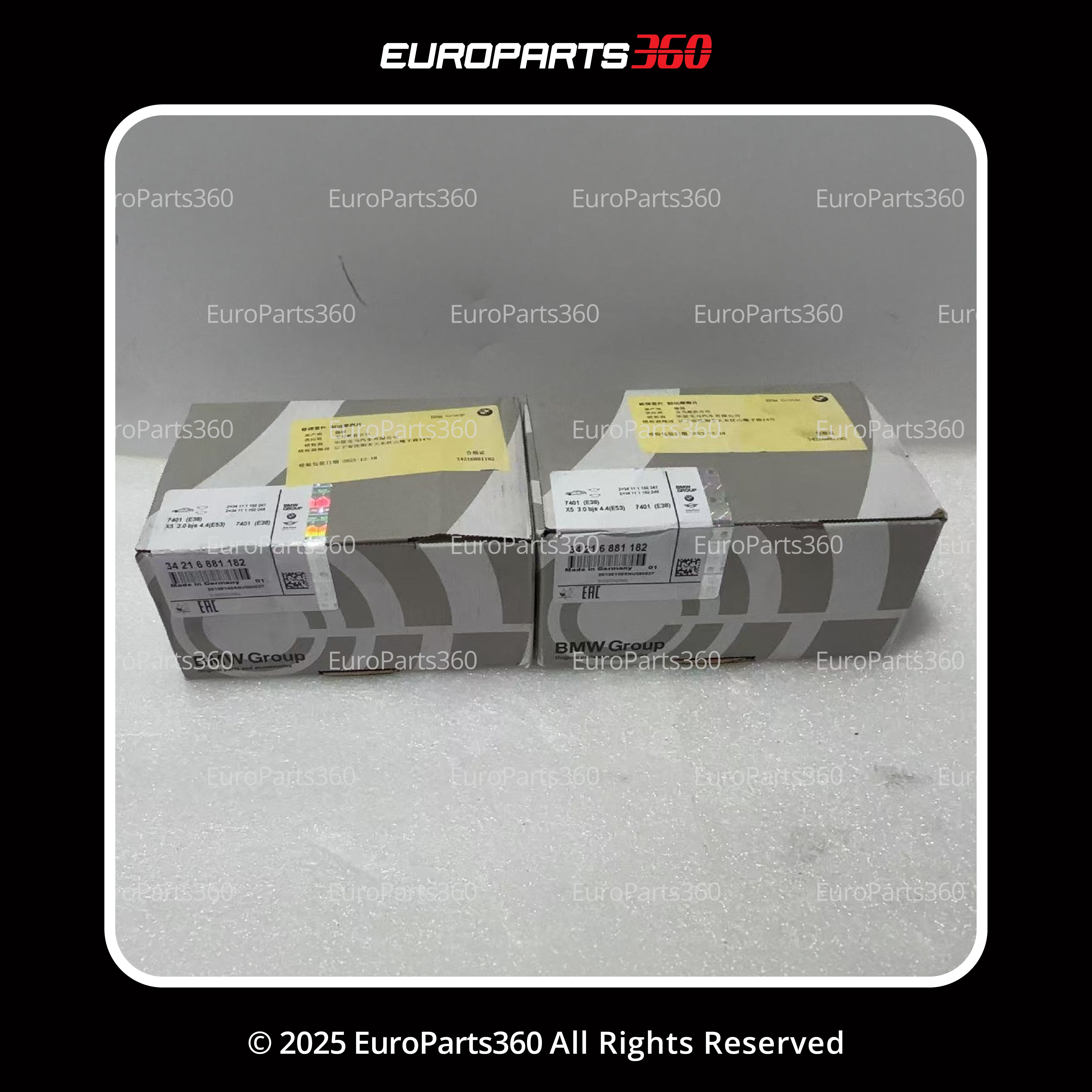 ROLLS ROYCE WRAITH DAWN GHOST REAR BRAKE PADS WITH SENSORS KIT 34116799964, 34216881182 - Europarts360
