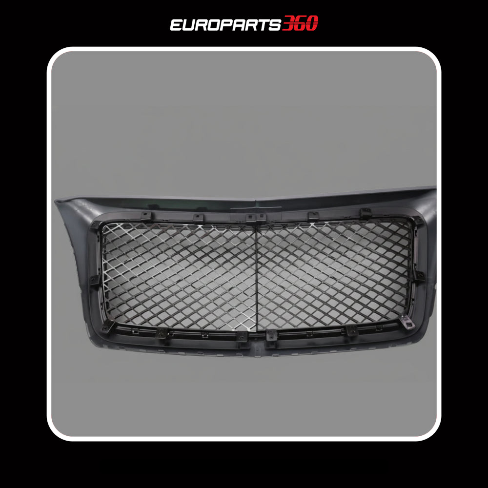 Bentley Bentayga Front Center Grille Complete Assembly Set Surround & Black Trim -4-pcs Kit (aftermarket)