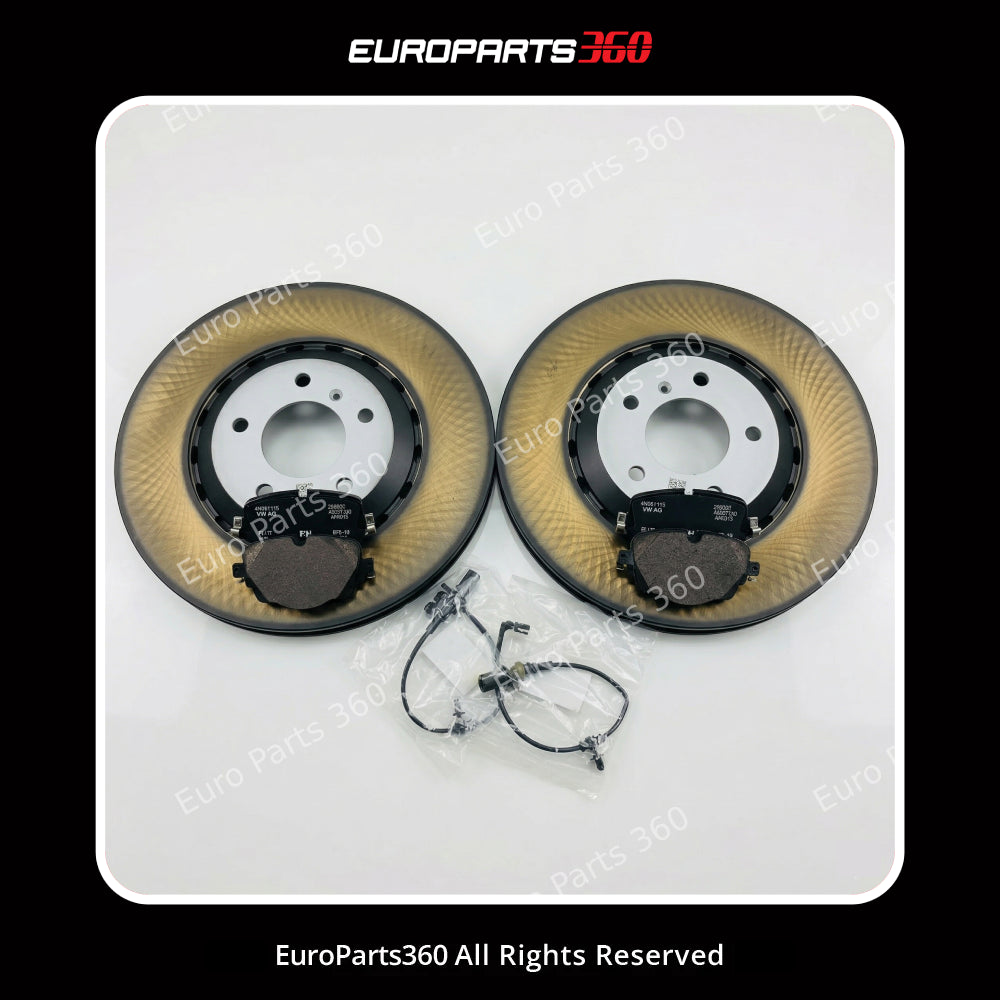 Genuine Bentley Bentayga Rear Brake Pads & Rotors 4M0698451C 4M0615601K
