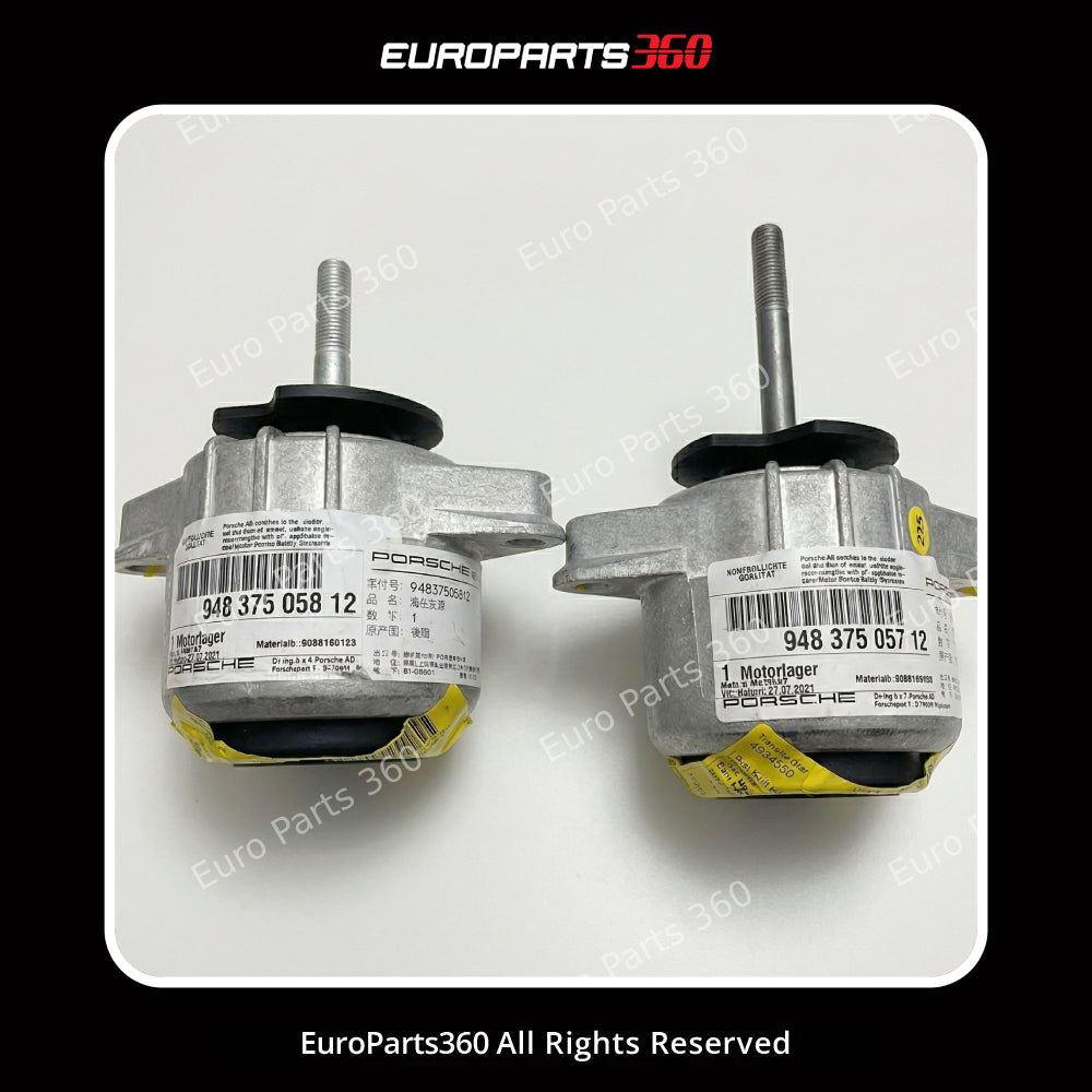 Porsche Panamera V8 Engine Mount Set 94837505712, 94837505812 2013-16 Europarts360
