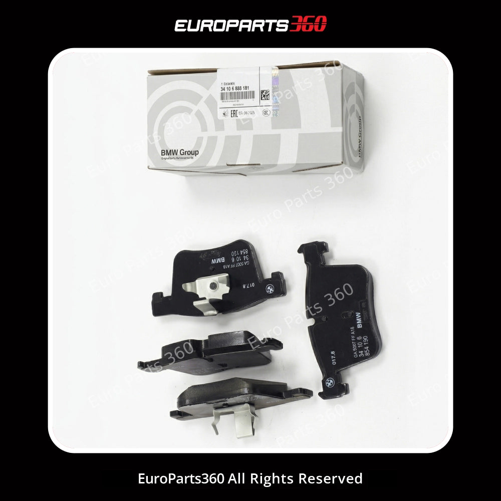 BMW 1-4 Series X3 X4 Front Brake Pad Set with Sensor 34106859181 11-21 Europarts360