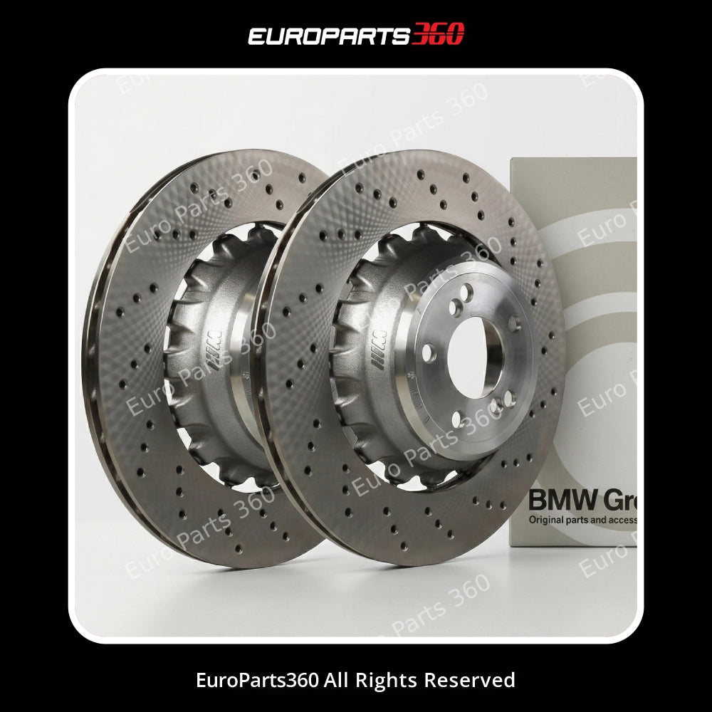 BMW X5M X6M Rear Brake Disc Set 34212284903 & 34212284904 2014-19 Europarts360