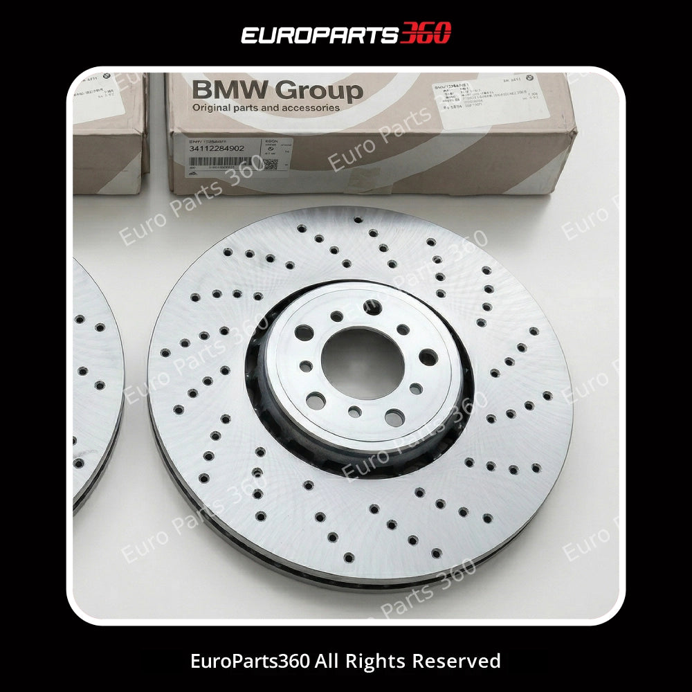 BMW X5M & X6M Front Brake Rotor Set F85/F86 (34112284901 / 34112284902) 14-19 Europarts360