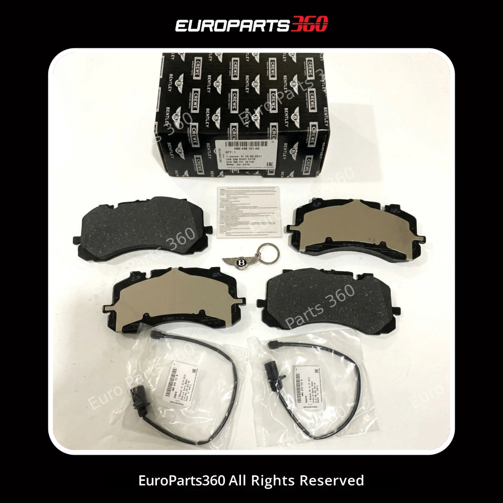 Plaquettes de frein avant pour Bentley Bentayga (2017-2023) | Pièce d'origine 4M0698151AK, 4M0698151AE
