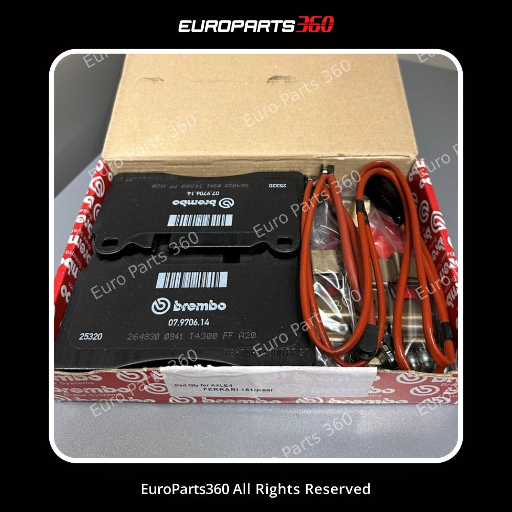 Ferrari Rear Brake Pad Set w/ Springs | Portofino, Roma (70004286) Europarts360