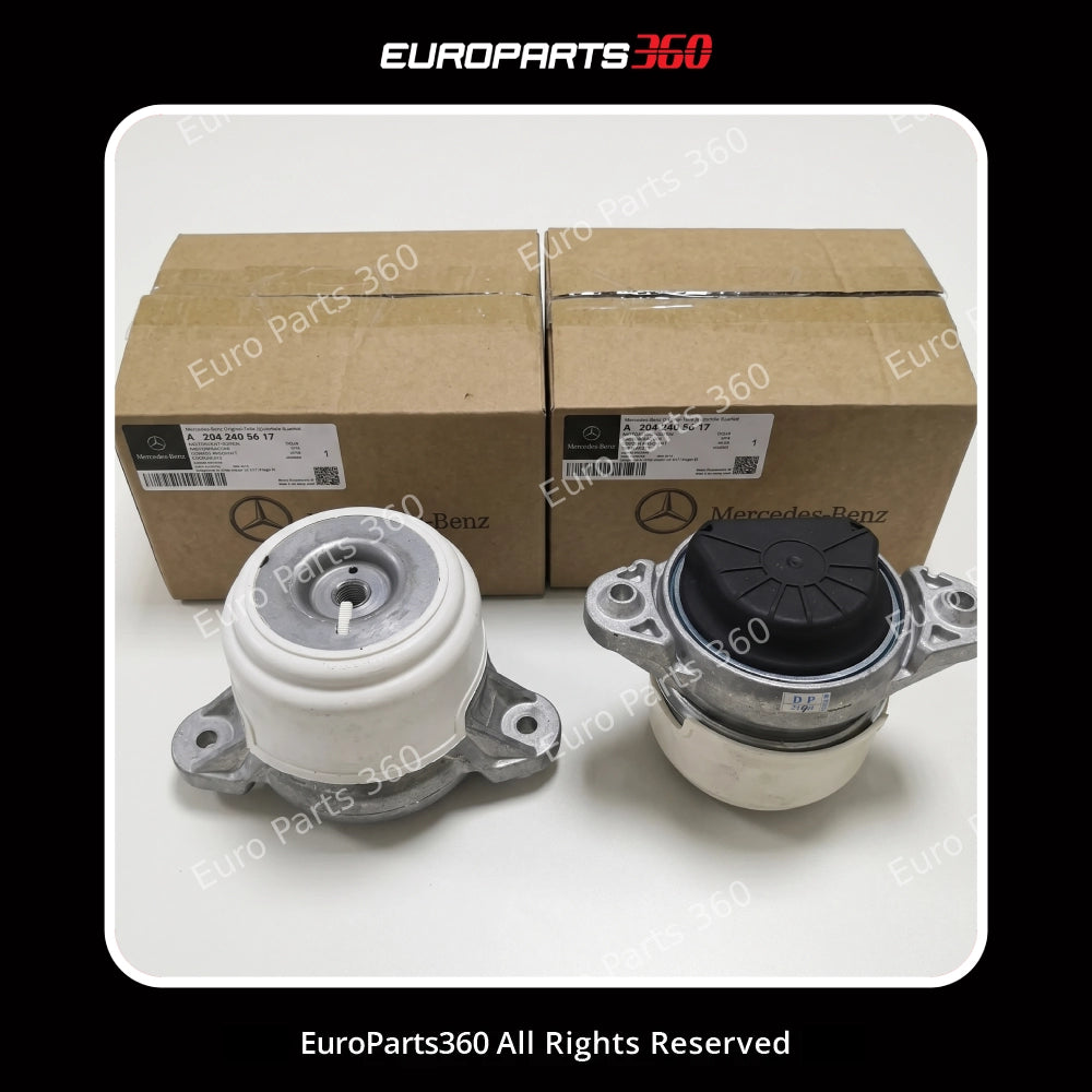 Mercedes C-Class E-Class GLK Engine Mount Set A2042403517 A2042405617 2008-2025