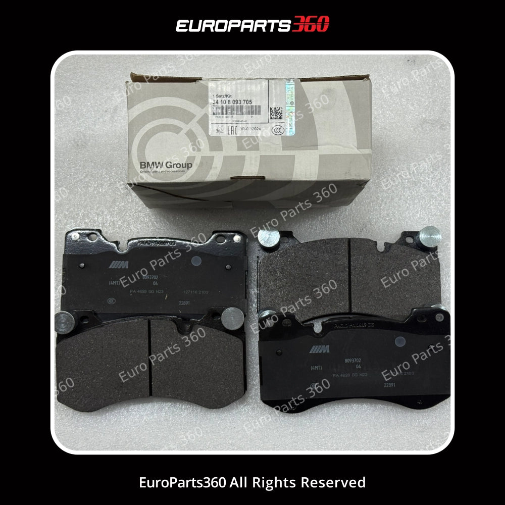 BMW M2 M3 M4 M5 M8 X5M X6M Front Brake Pad Set 34108093705 34109502514 Europarts360