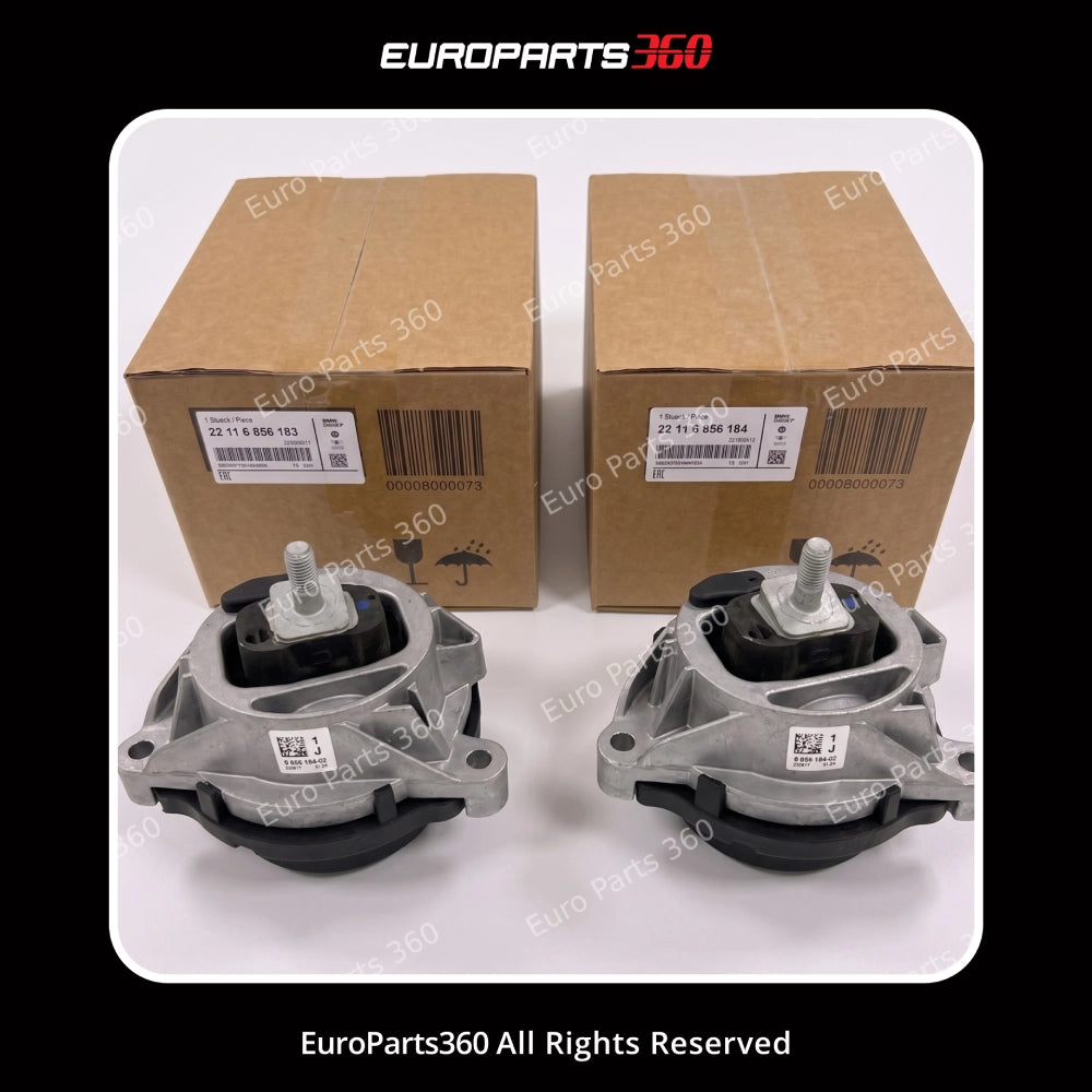 BMW 1 3 4 Series X3 X4 Engine Mount Set 22116856183, 22116856184 11-18 Europarts360