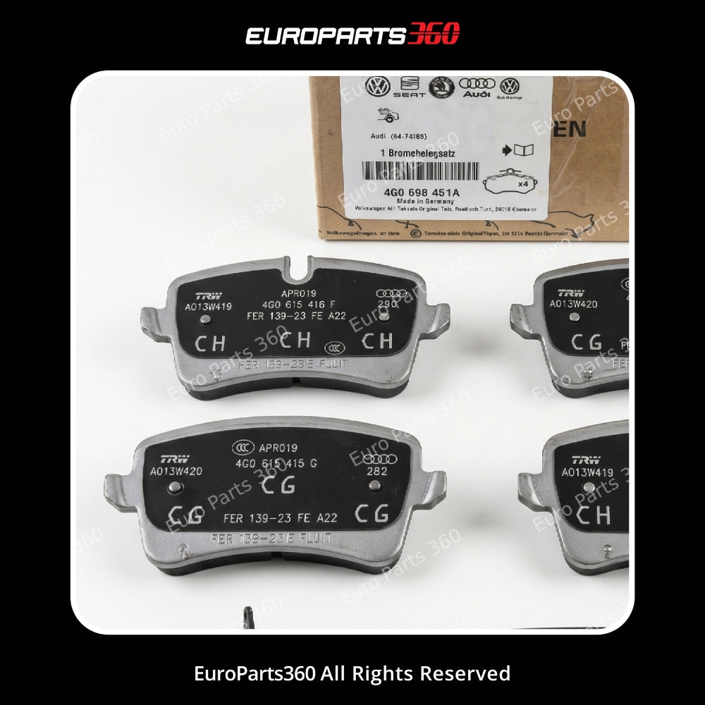 Porsche Macan Rear Brake Pads Set w/ Sensors 4G0698451A 4G0698451L Europarts360
