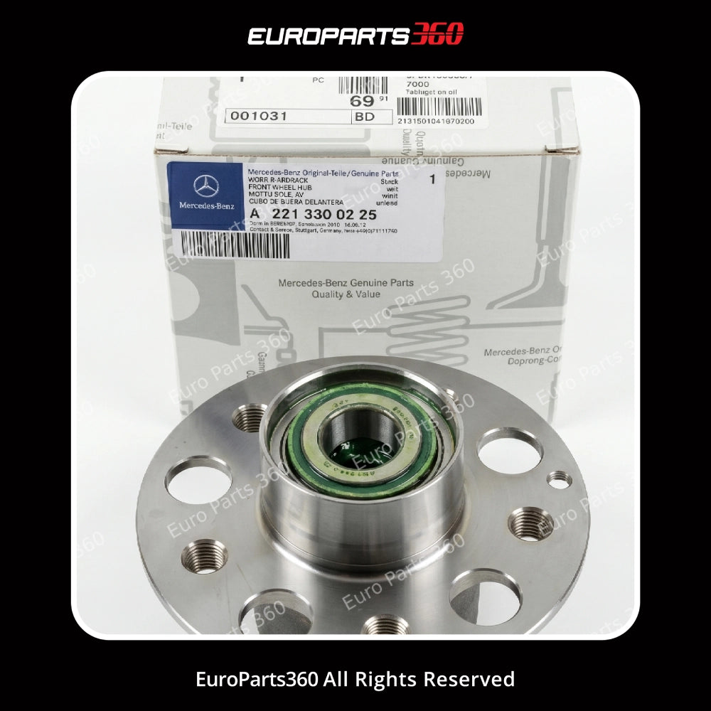 Mercedes S-Class Front Wheel Hub & Bearing Assembly A2213300225 05-13 Europarts360