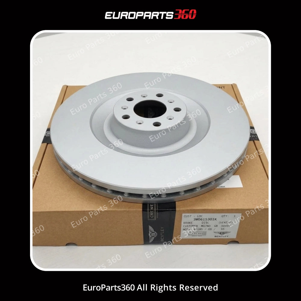 Bentley GT, GTC, Flying Spur Front Brake Rotor Set Left & Right (3W0615301K)