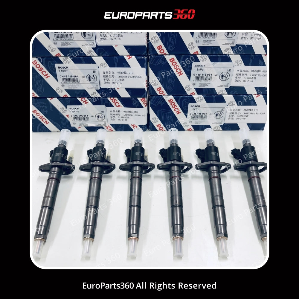 Land Rover 3.0L TDV6 / SDV6 OEM Bosch Fuel Injector 0445116064 09-22 Europarts360