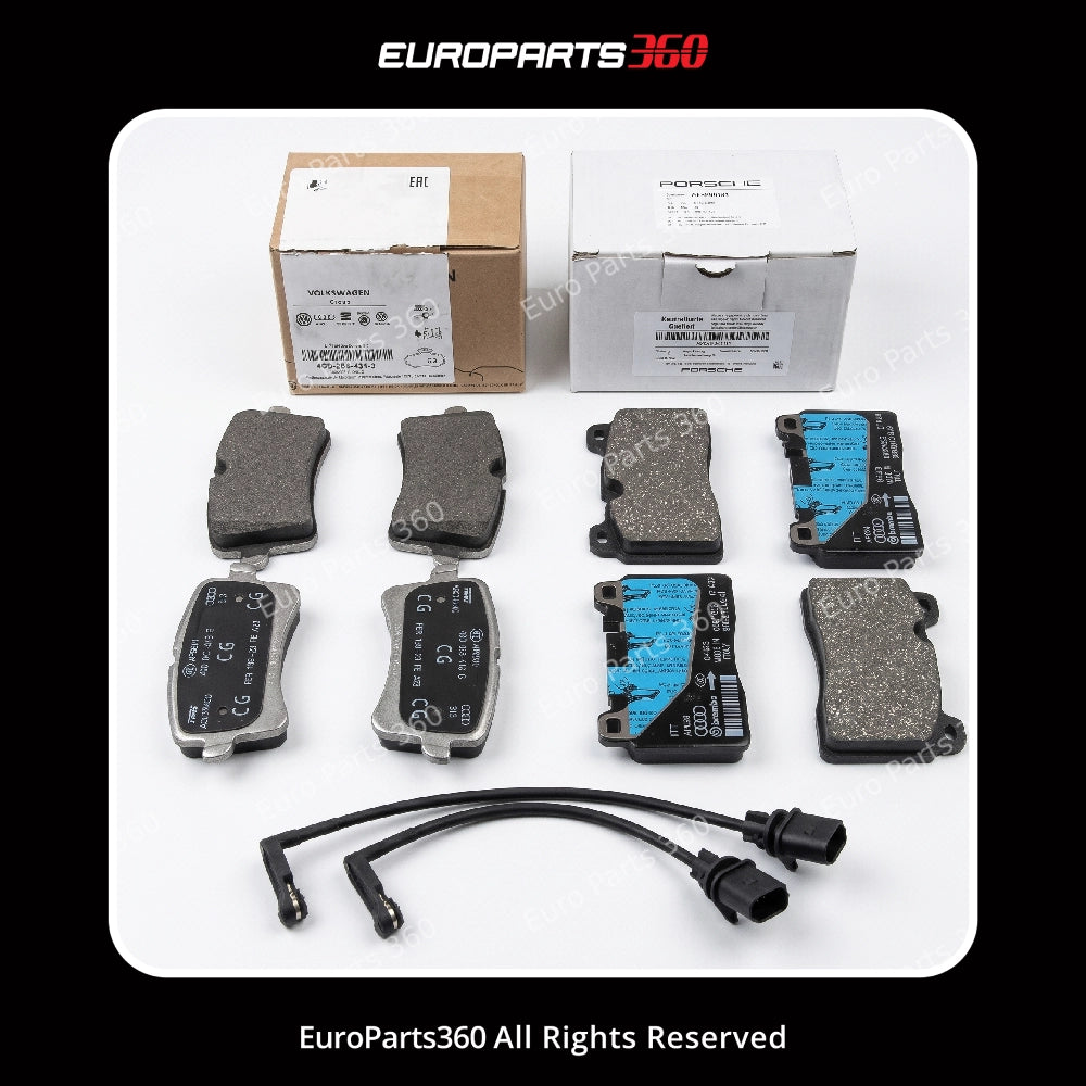Pastillas de freno delanteras y traseras con sensor para Porsche Macan PAC698151, 95B698151H