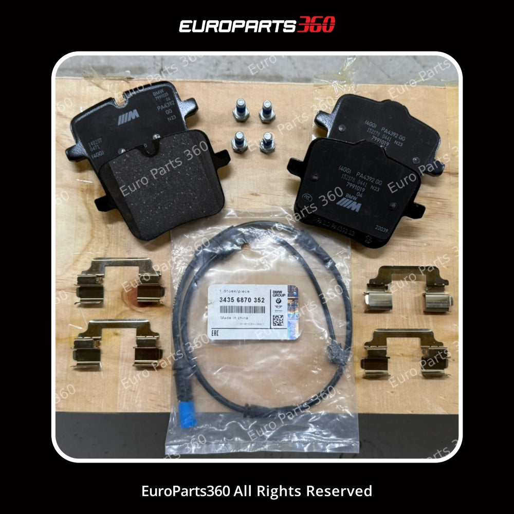 BMW M2 M3 M4 M5 M8 X5 X6 X7 Rear Brake Pads Set w/ Sensors 34217991043 Europarts360