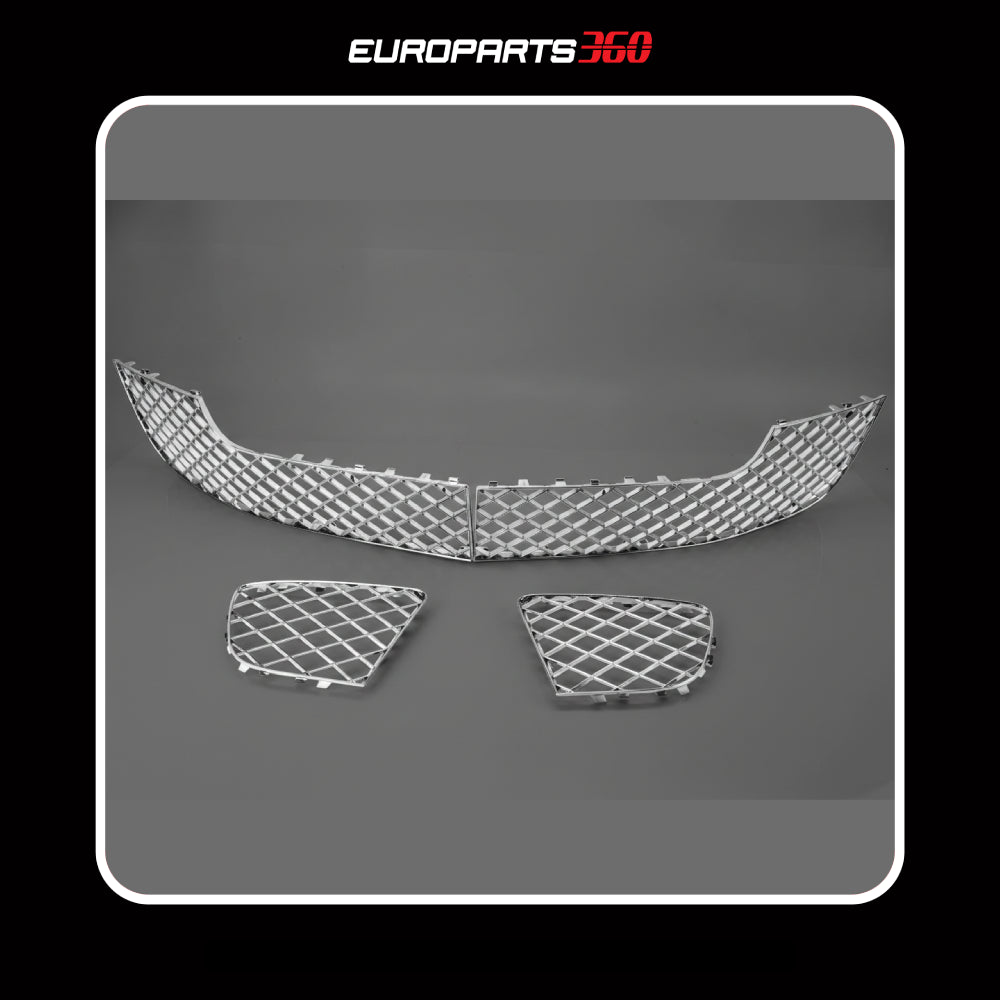 Bentley Continental GT GTC Chrome Front Bumper Grill 3W3807681 3W3807682 3W3807683 3W3807684 (aftermarket)