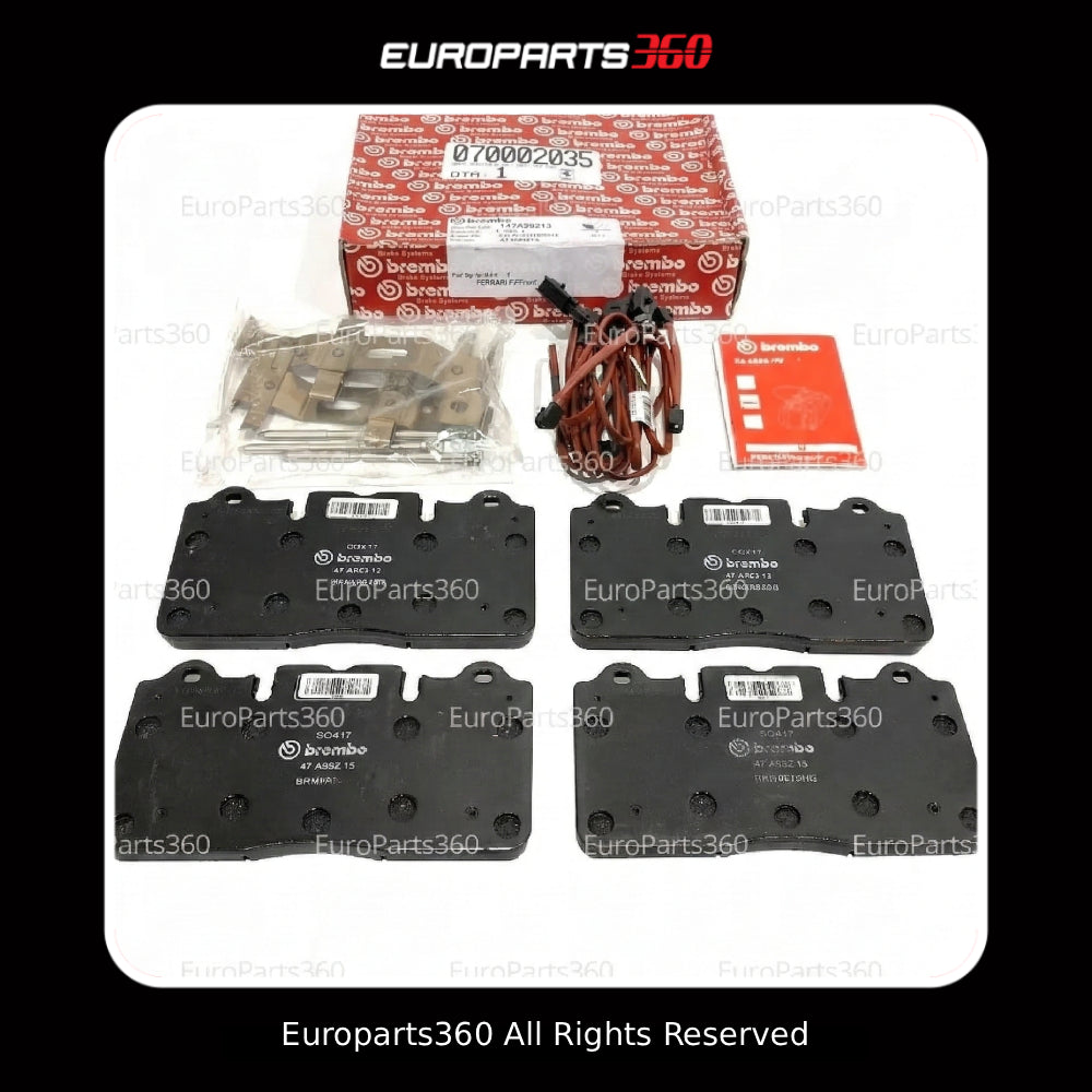 Ferrari FF & GTC4 Lusso Front Brake Pads w/ Sensors 70002035 2012-2020 Europarts360