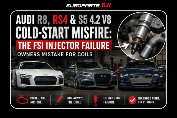 Audi R8, RS4 & S5 4.2 V8 Cold-Start Misfire: The FSI Injector Failure Owners Mistake for Coils