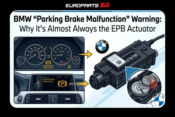 BMW "Parking Brake Malfunction" Warning: Why It's Almost Always the EPB Actuator