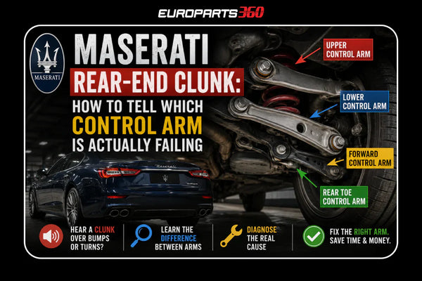 Maserati Rear-End Clunk: How to Tell Which Control Arm Is Actually Failing