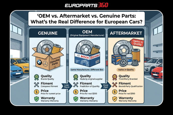 OEM vs. Aftermarket vs. Genuine Parts: What's the Real Difference for European Cars?