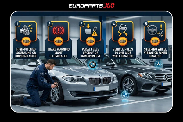 5 Warning Signs Your BMW or Mercedes Needs New Brake Pads