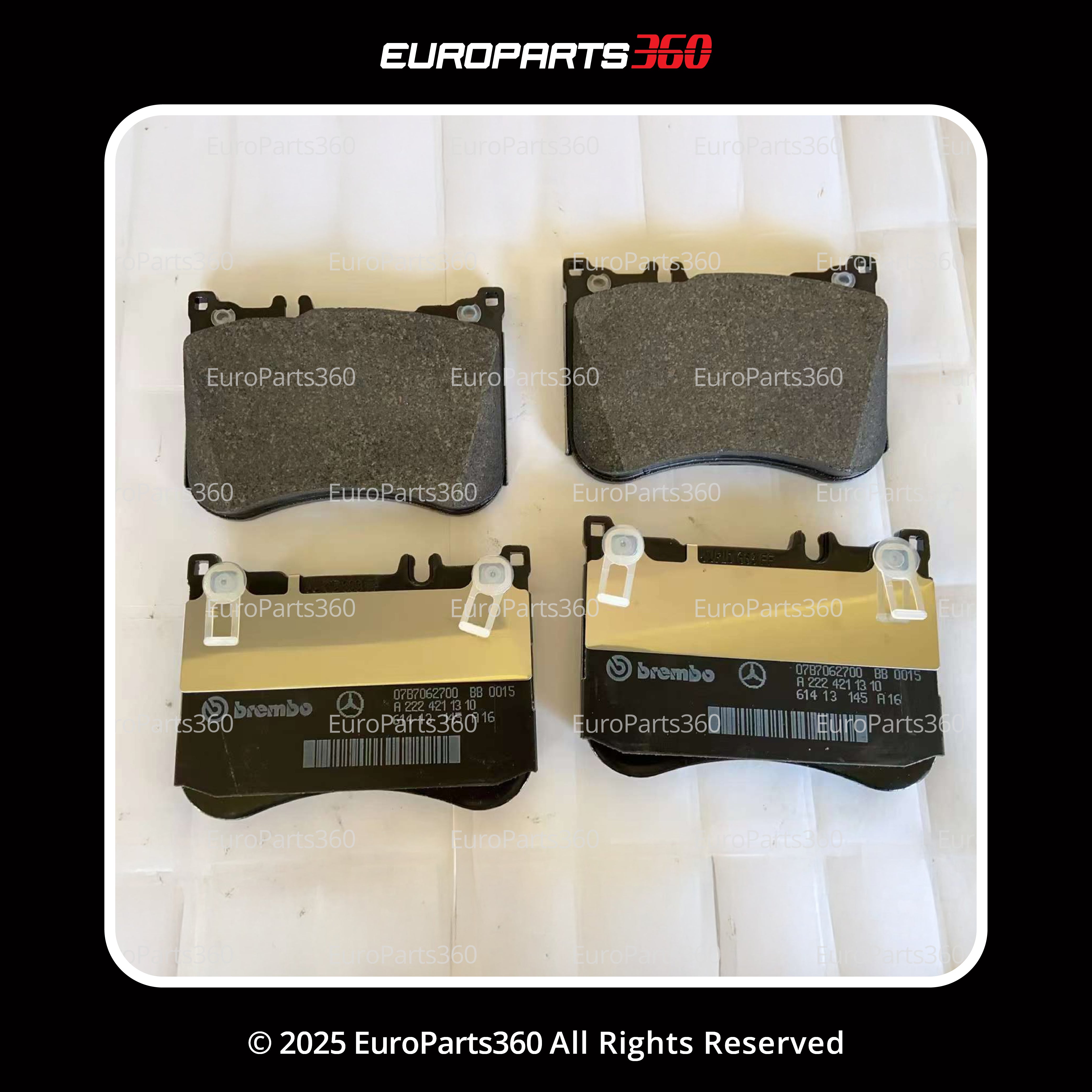 Mercedes W222 S-Class AMG Front Brake Pad Set & Sensor A0084200220 Europarts360