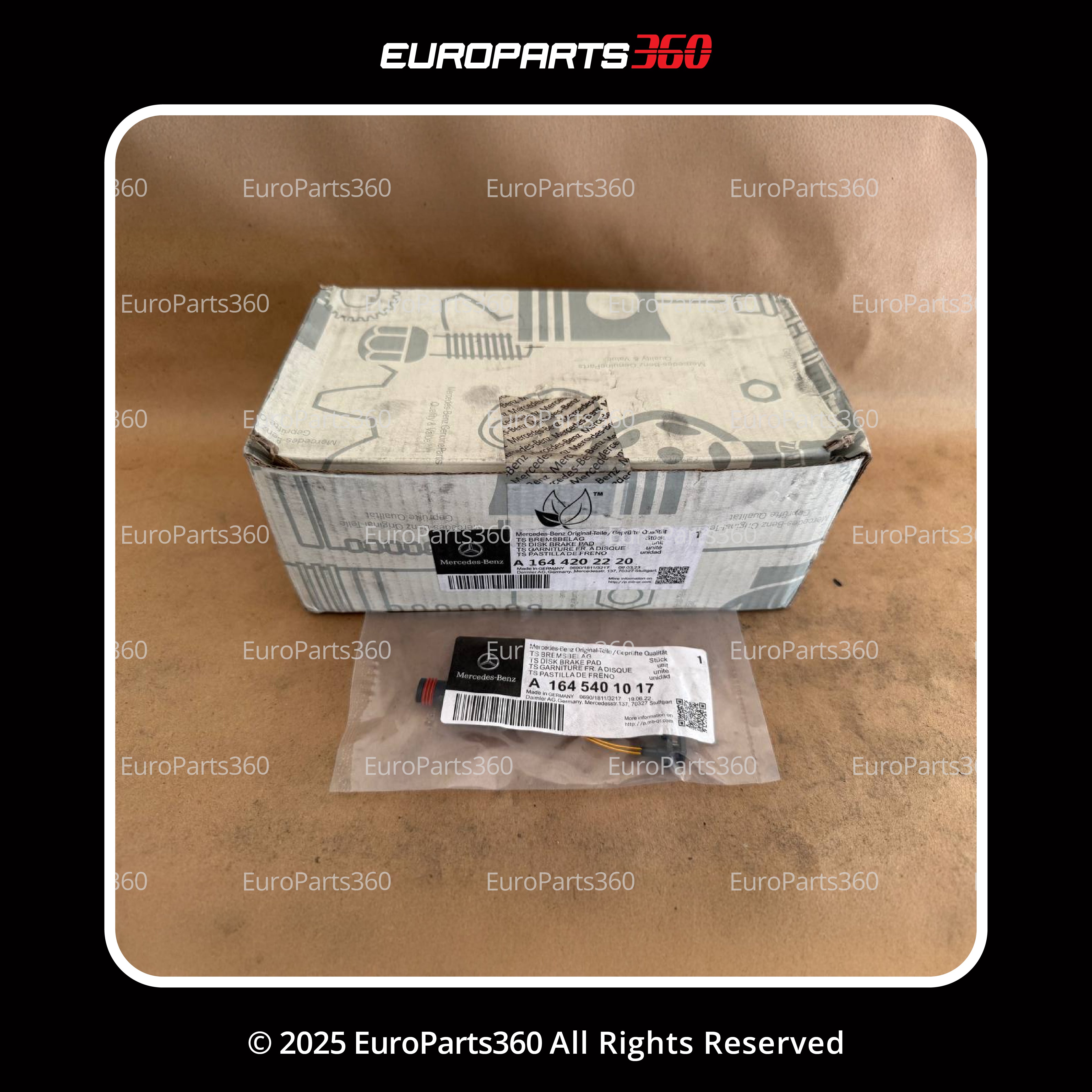 Mercedes-Benz ML GL R-Class Front Brake Pad Set & Sensor A1644202220 Europarts360