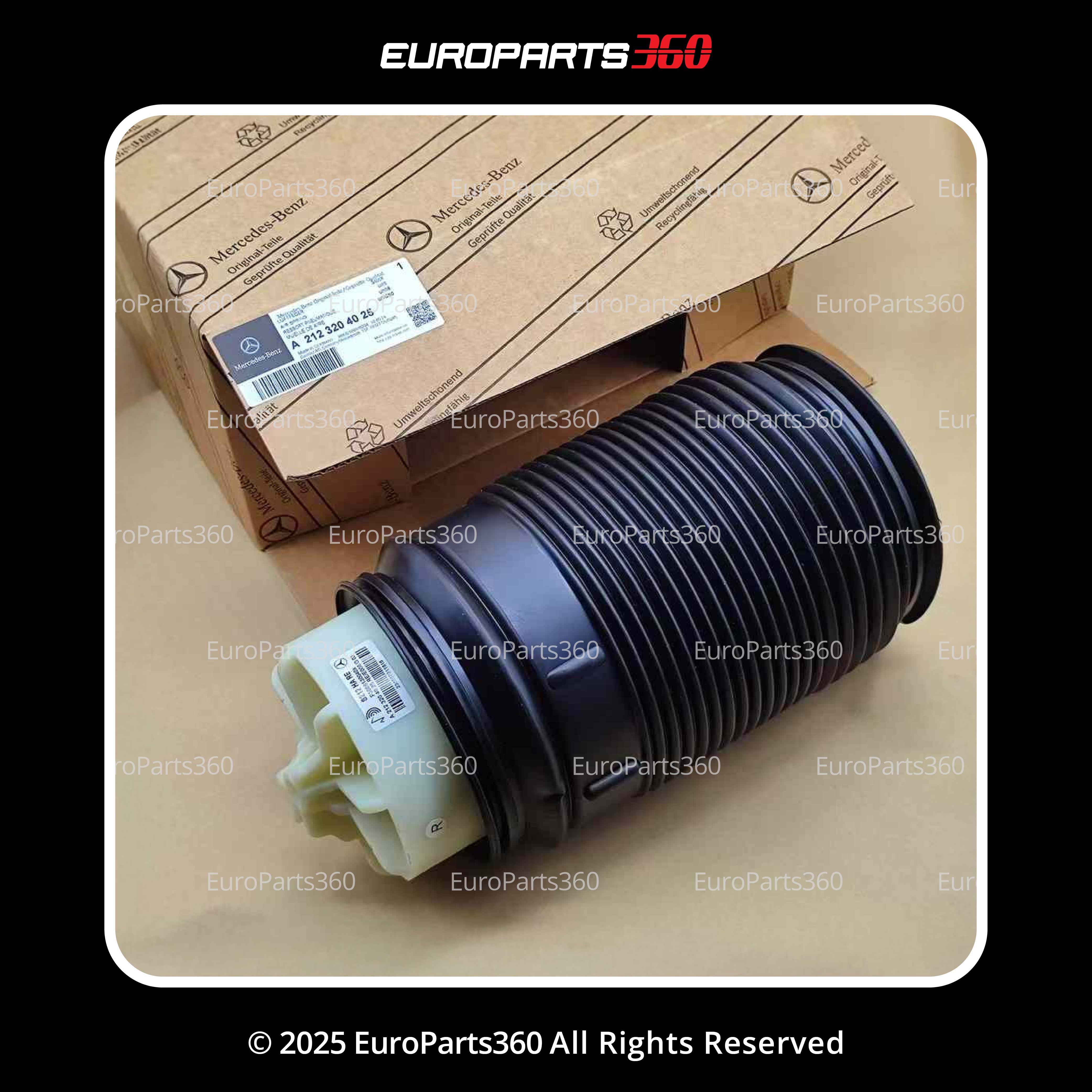 Mercedes-Benz CLS, E-Class Rear Air Suspension Spring Set A2123204025, A2123203925