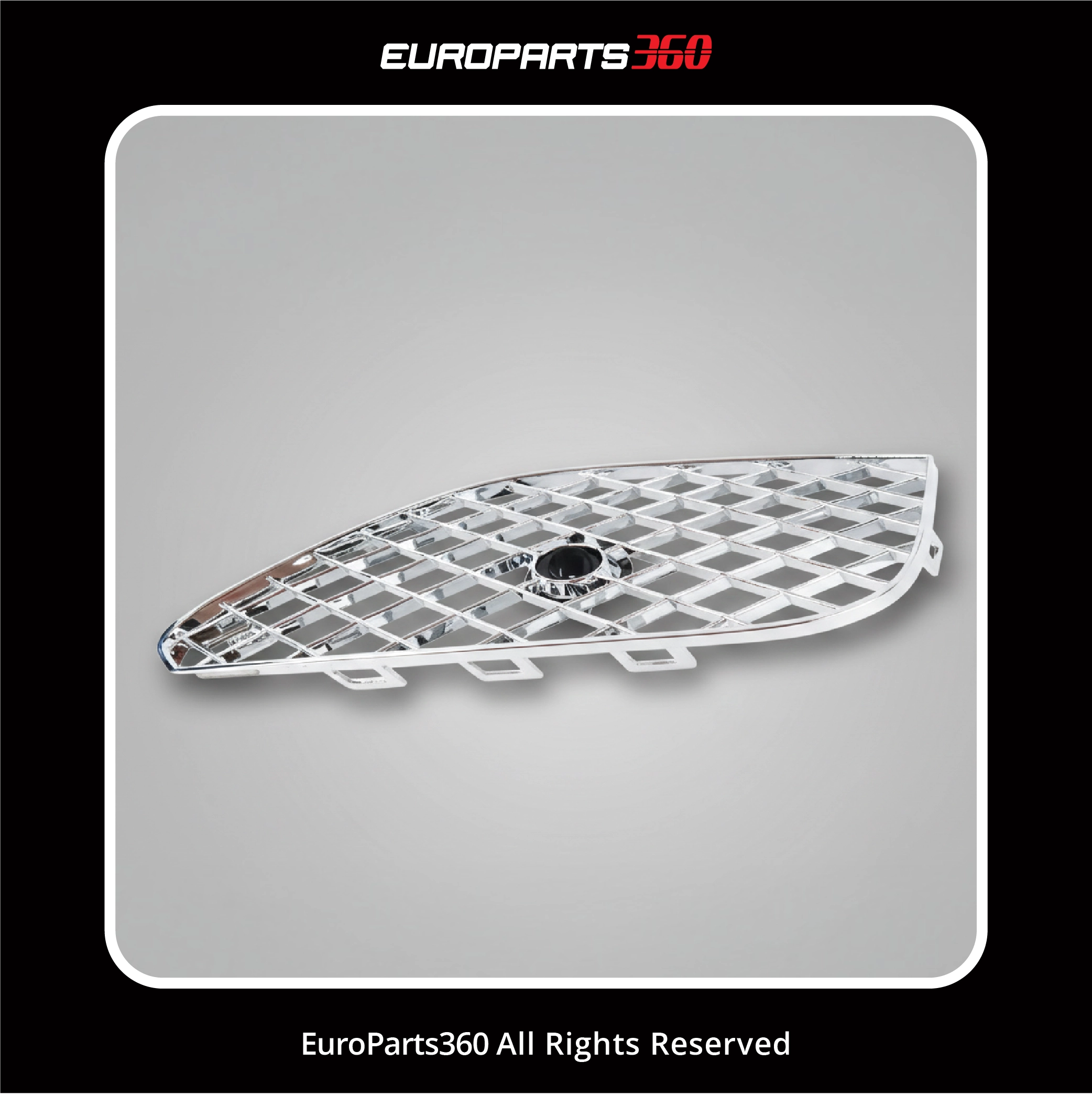 Bentley Continental GT GTC Front Bumper Right Side Grill Chrome 3W3807648 / 3W3807648R (aftermarket)