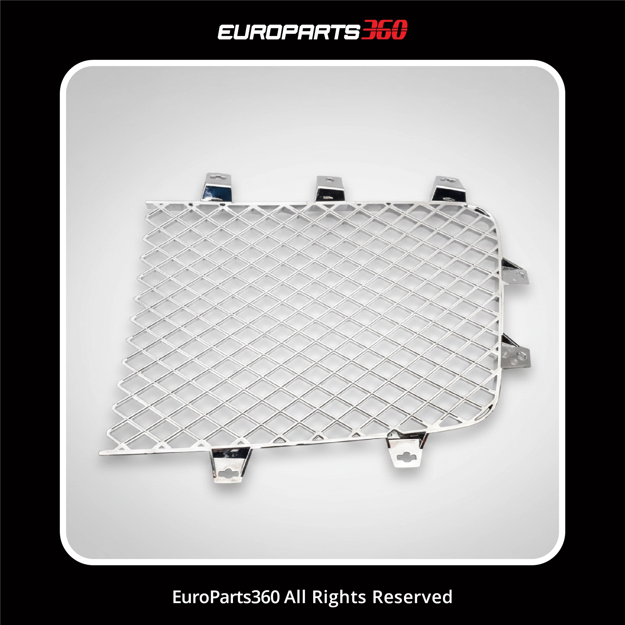 Bentley Continental GT GTC Chrome Right Main Radiator Grille 3W3853684 (aftermarket) 12-15