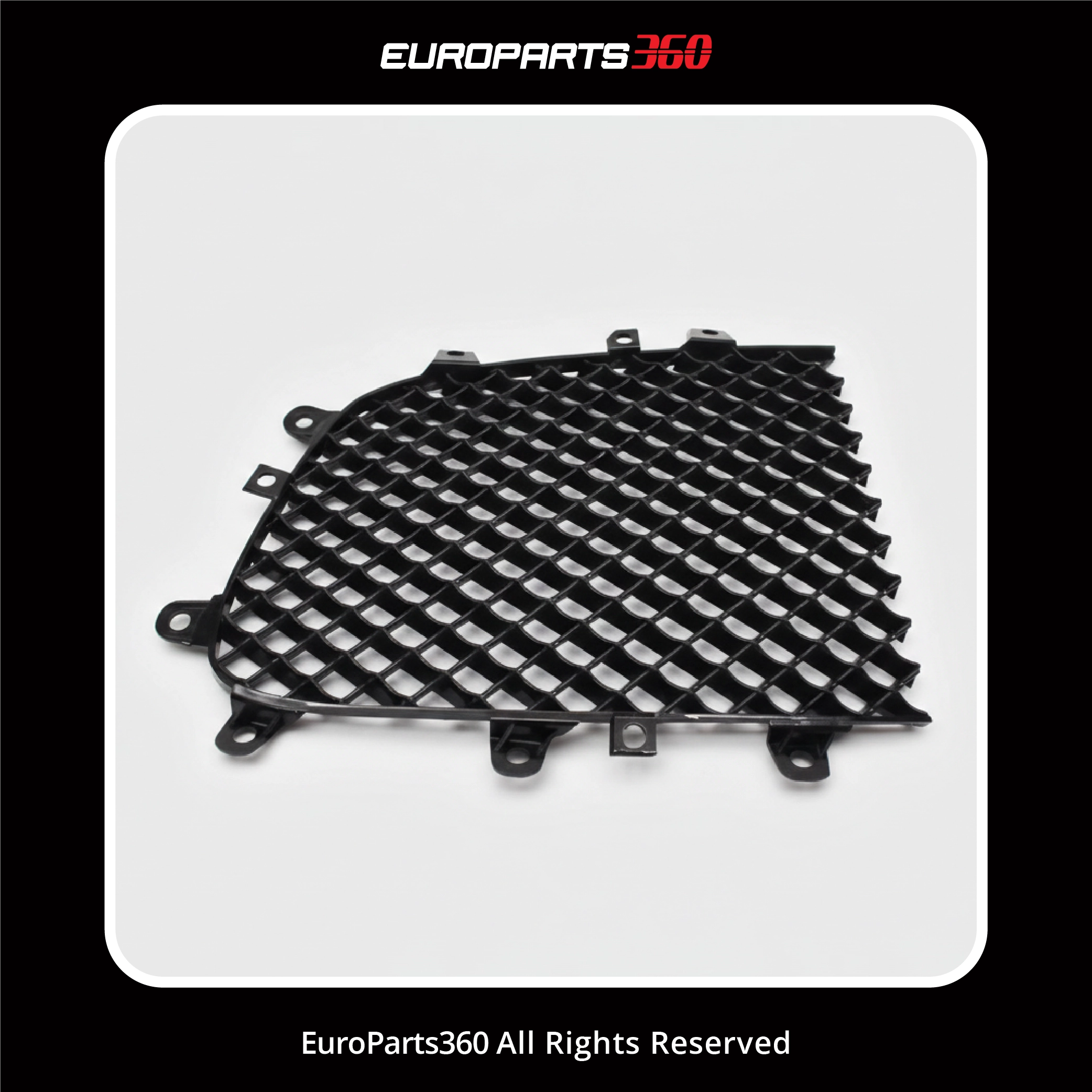 Bentley Continental GT GTC Flying Spur Black Left Center Grille Insert  3W0853683A / 3W0853683C (aftermarket)