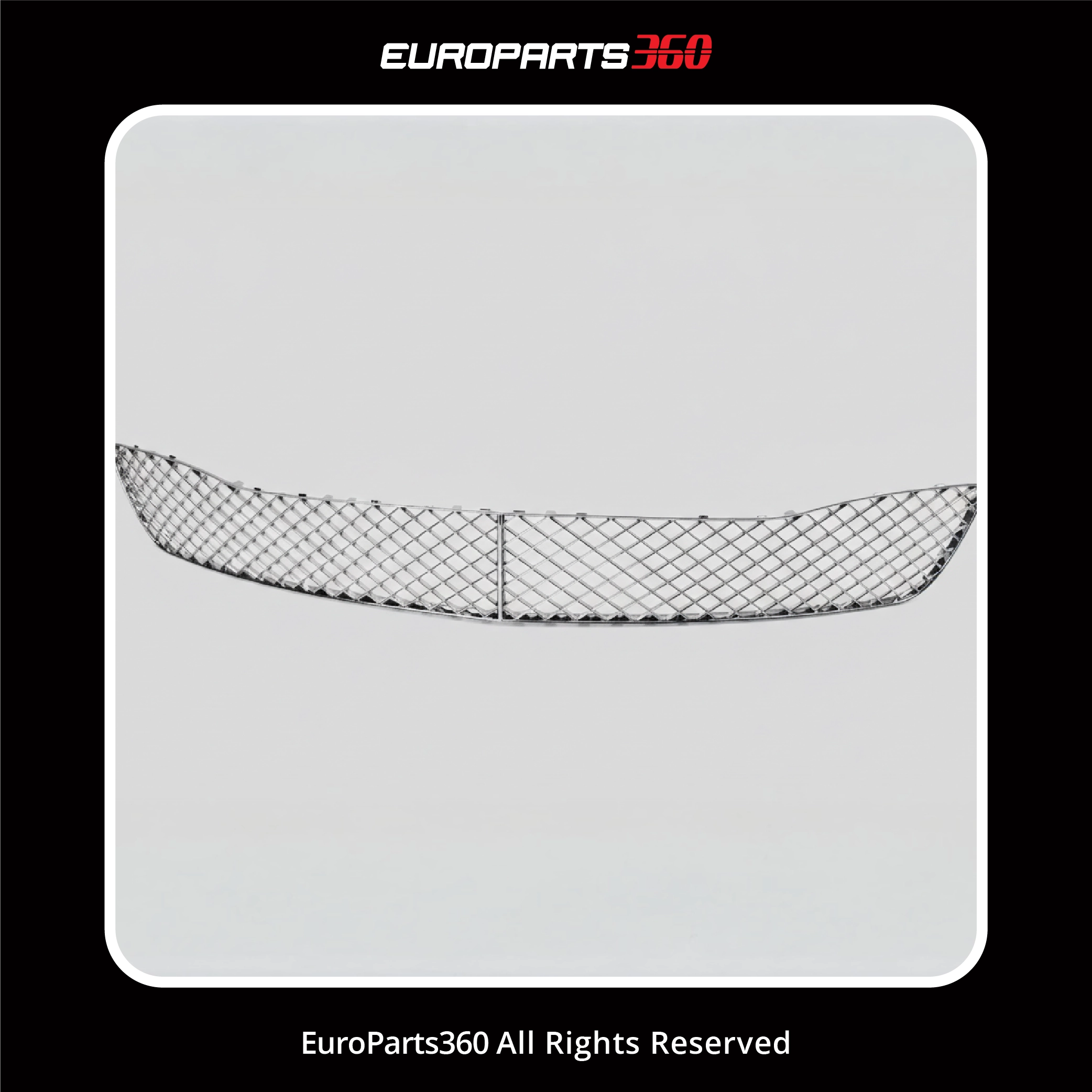 Bentley Continental Flying Spur Chrome Front Bumper Grille 3-Piece Set 3W5807667D, 3W5807682F, 3W5807683F (aftermarket)