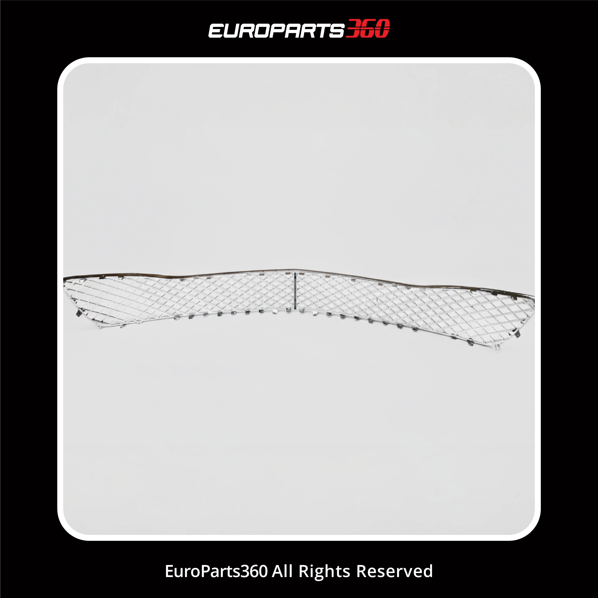 Bentley Continental Flying Spur Chrome Front Bumper Grille 3-Piece Set 3W5807667D, 3W5807682F, 3W5807683F (aftermarket)